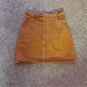 Forever 21 Mustard Mini Skirt